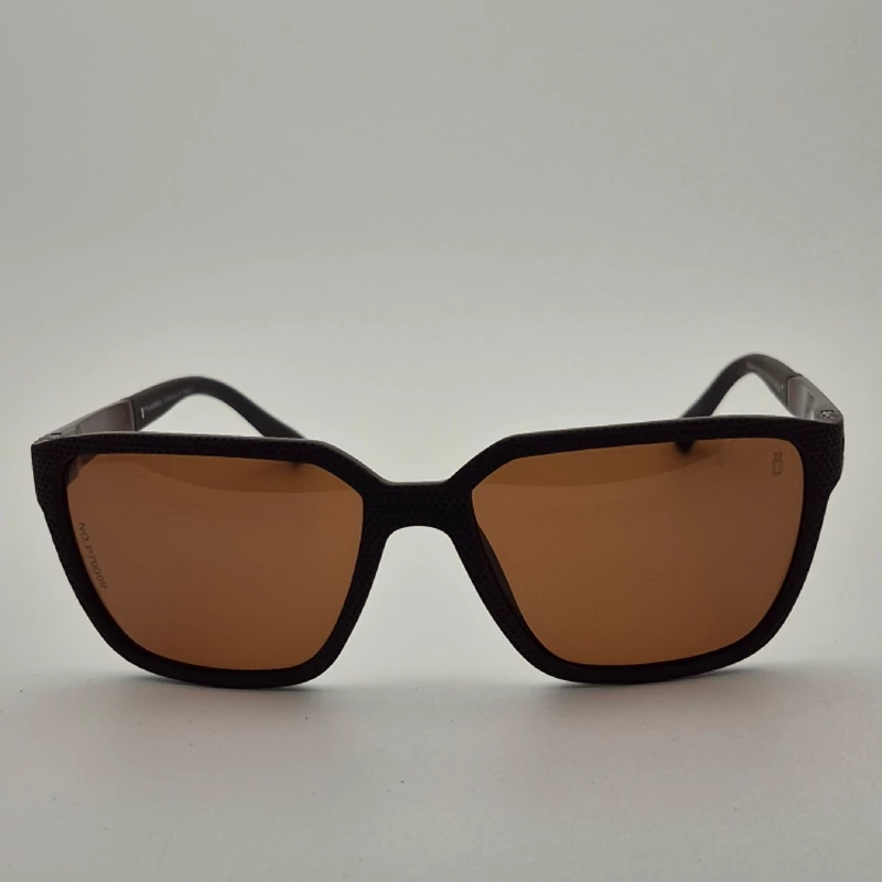 عینک افتابی مردانه رنگ قهوه ای یوو400 پلاریزه مناسب فعالیت روزانه رانندگی